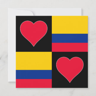 Carte Colombie Drapeau Coeur patriotique Colombien Salut