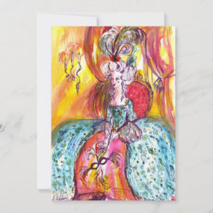 CARTE COLOMBINA / BAL MASQUÉ DU MARDI GRAS