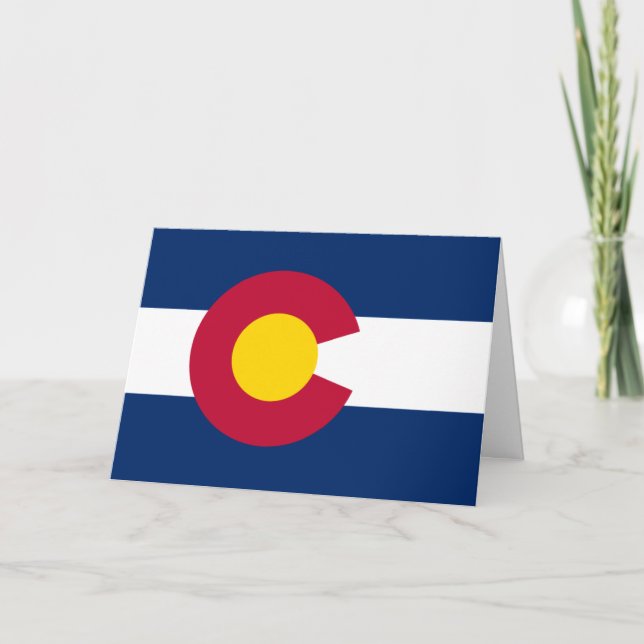 Carte Coloradan Flag, Flag of Colorado (Devant)
