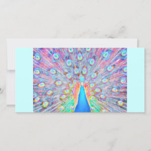 Carte Coloré clair *Peacock* Spirit Design