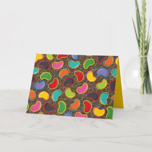 Carte Coloré et amusant Jellybean Pop Madness Retro Cand (Devant)