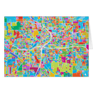 Carte colorée d'Atlanta