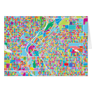 Carte colorée de Denver