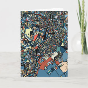 Carte colorée de Tokyo