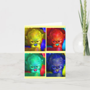 Carte Colorer mon monde Primates principalement