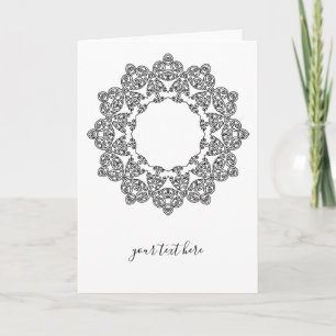 Carte Colorez votre propre MANDALA - do-it-yourself Colo
