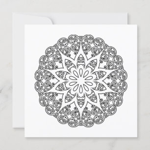 Carte Colorez votre propre MANDALA - do-it-yourself Colo