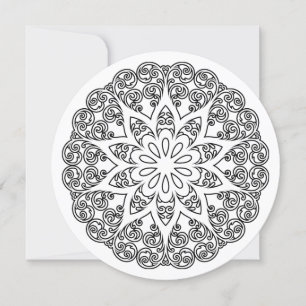 Carte Colorez votre propre MANDALA - do-it-yourself Colo