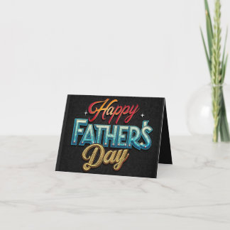 Carte Colorful Father's Day