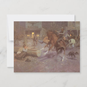 Carte Combat au Roundup Saloon par Bill Gollings
