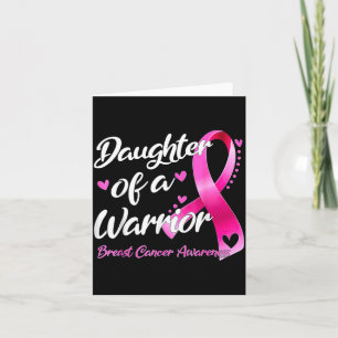 Carte Combattante du cancer du sein, fille d'un