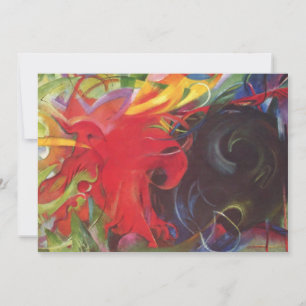 Carte Combattez Forms par Franz Marc, Art Vintage