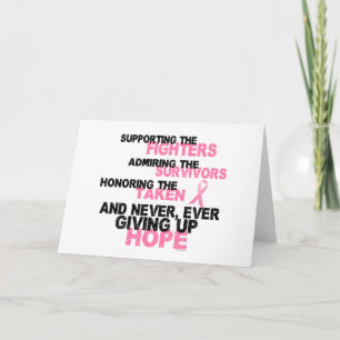 Carte Combattez les survivants 3 Cancer du sein