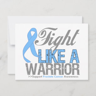 Carte Combattre comme un guerrier cancer de la prostate