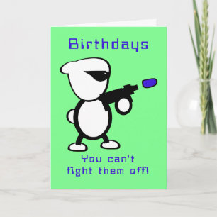 Carte Combattre l'anniversaire des Aliens