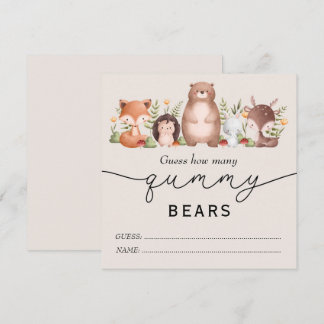 Carte Combien D'Ours Gummy