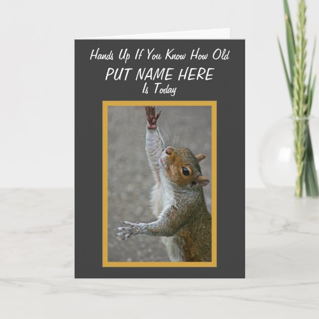 Carte Combien vieux ? ~ 'au-dessus du Hill (Devant)