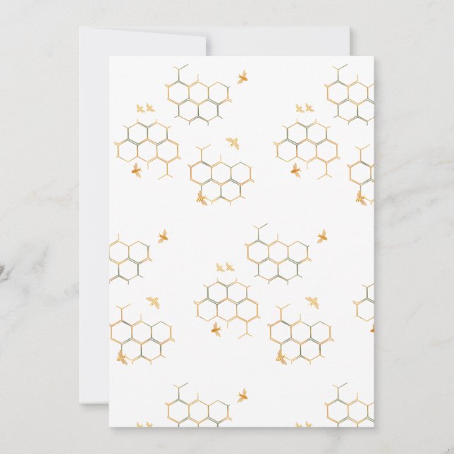 Carte Combs de miel et papier d'abeille (Devant)