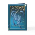 Comédie Tragédie Blue Theatre Mask Félicitations