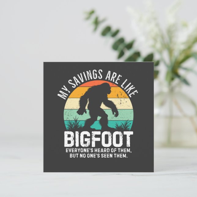 Carte Comme Bigfoot, jamais vu ! (Debout devant)