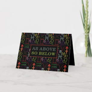 Carte Comme Ci-Dessous, Astrological