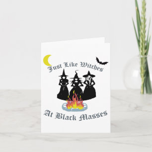 Carte Comme Des Sorcières À Black Mes - Halloween sorciè