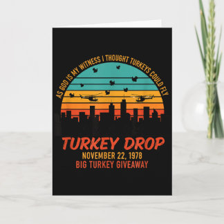 Carte Comme Dieu Est Mon Témoin Turkey Drop - Retro Than