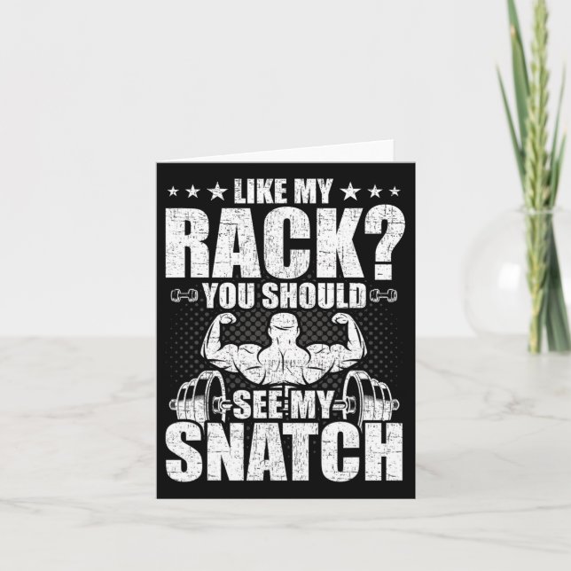 Carte Comme Mon Rack, Vous Devriez Voir Mon Bodybuilding (Devant)