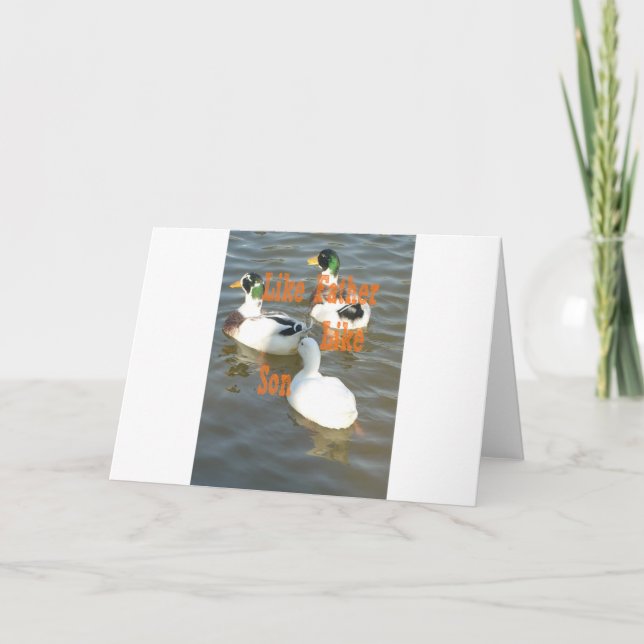 Carte Comme Père Comme Fils. (Devant)