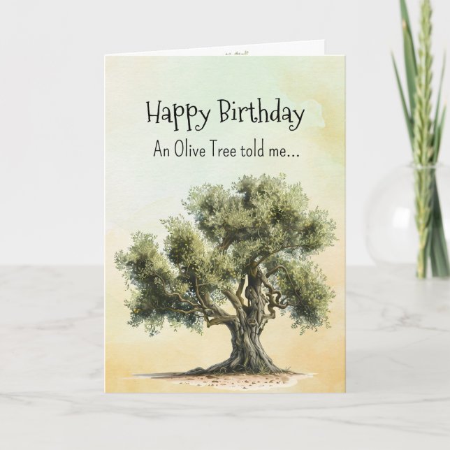 Carte Comme un Olive Tree Spirit Personnalités d'anniver (Devant)
