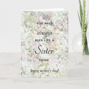 Carte Comme une soeur Vanilla Strawberry Hydrangeas