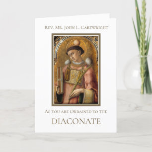 CARTE COMME VOUS ÊTES ORDONNÉ AU DIACONATE