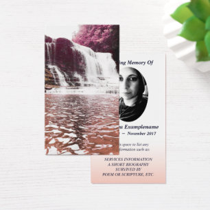 carte commémorative brume de chute d'eau
