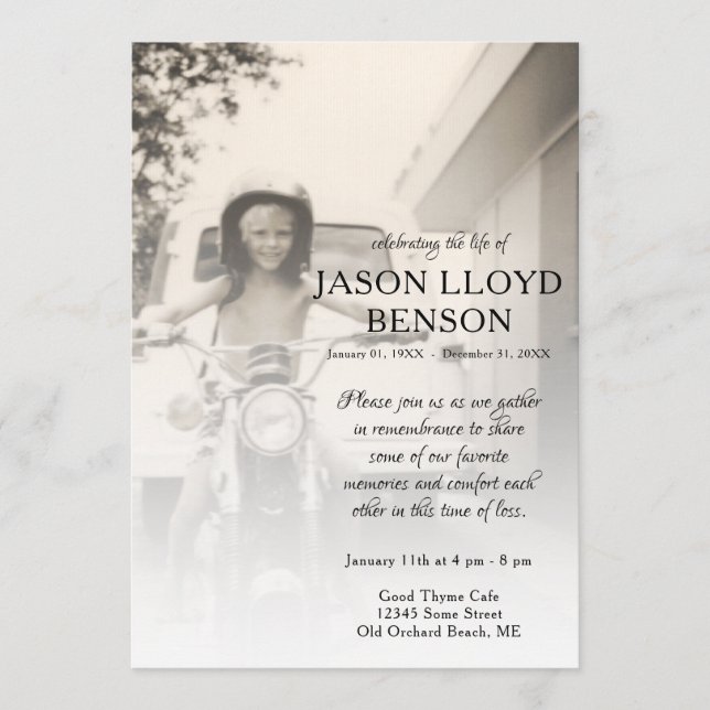 carte commémorative de la photo du côté gauche (Devant)