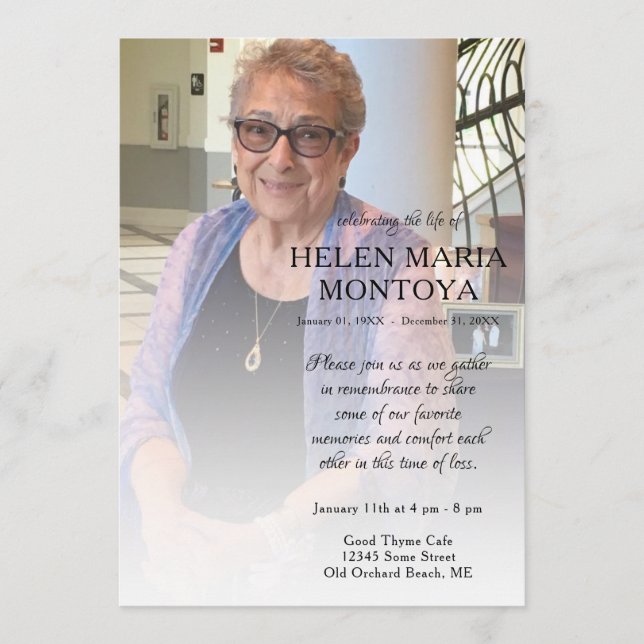 carte commémorative de la photo du côté gauche (Devant)