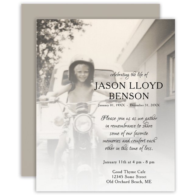 carte commémorative de la photo du côté gauche (Créateur téléchargé)