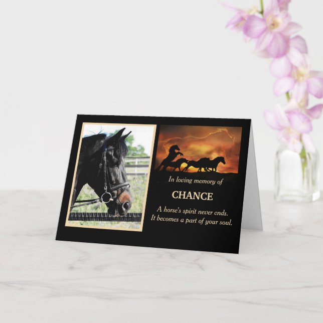 Carte commémorative de la Sympathie du Cheval Phot (Orchidée)