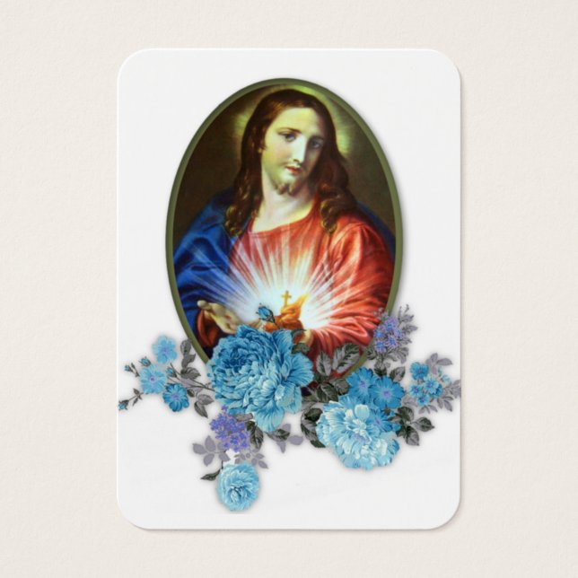 Carte commémorative de prière funéraire catholique (Devant)