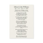 Carte commémorative des funérailles de la Sympathy