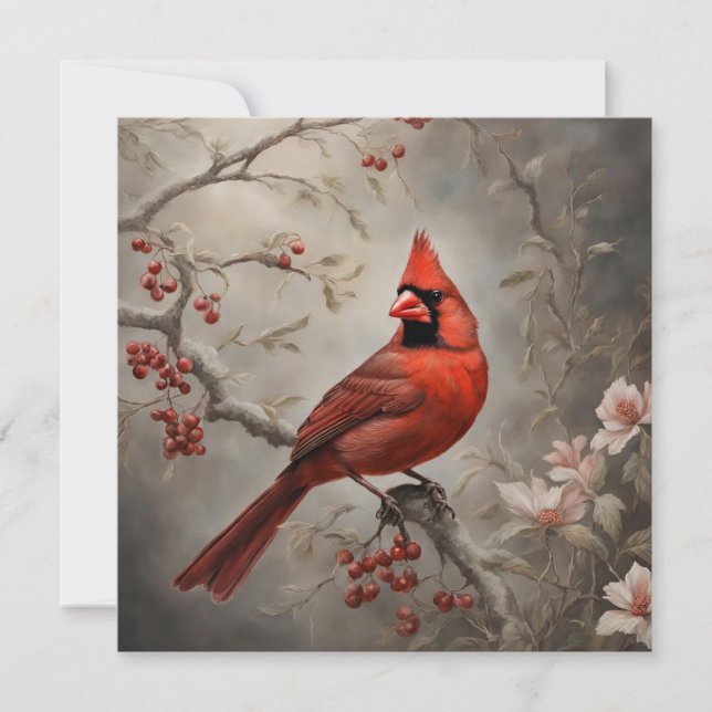 Carte commémorative du Cardinal rouge - Sympathie (Devant)