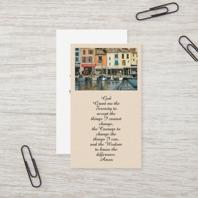 Carte commémorative In Love Memory (Devant/Arrière en situation)