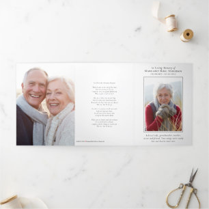 Carte commémorative In Loving Memory Photo Memorie