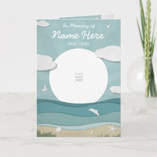 Carte commémorative Ocean Joy / Programme funérair