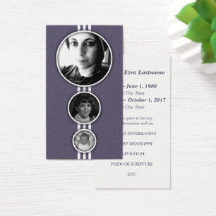 carte commémorative pourpre