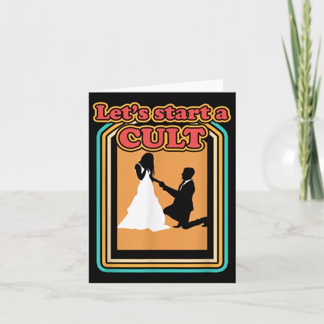 Carte Commençons à culter Marié Mariage marié marié (Devant)