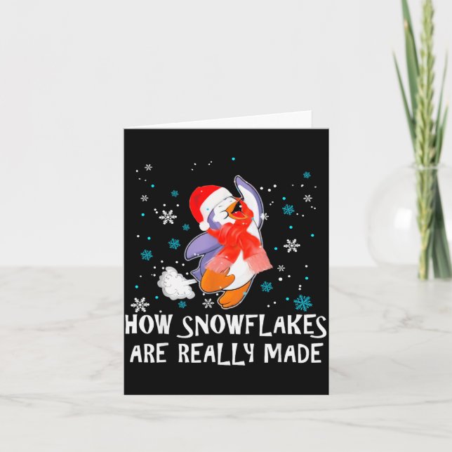 Carte Comment les flocons de neige sont vraiment faits B (Devant)