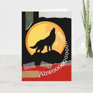 Carte Comment passer Halloween avec Howling Wolf