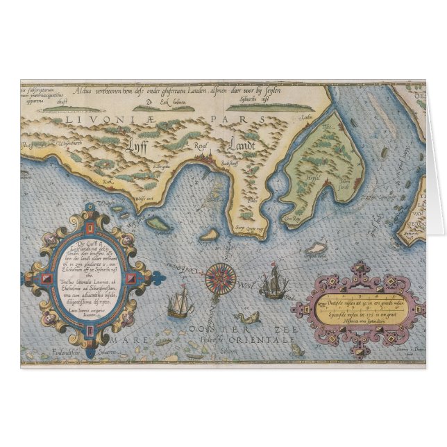 Carte commerciale de Néerlandais de la mer (Devant horizontal)