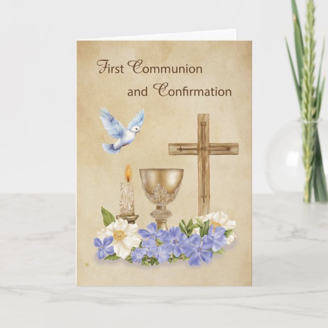 Carte Communion et Confirmation RCIA Félicitations (Devant)