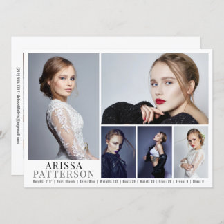 Carte Comp Acteur Modèle 6 Photo 5.5x7.5